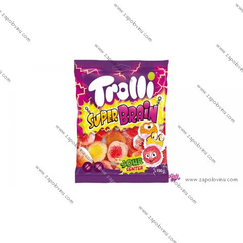 Trolli kyselé žvýkací bonbony s náplní s příchutí ovoce ve tvaru mozku 150 g